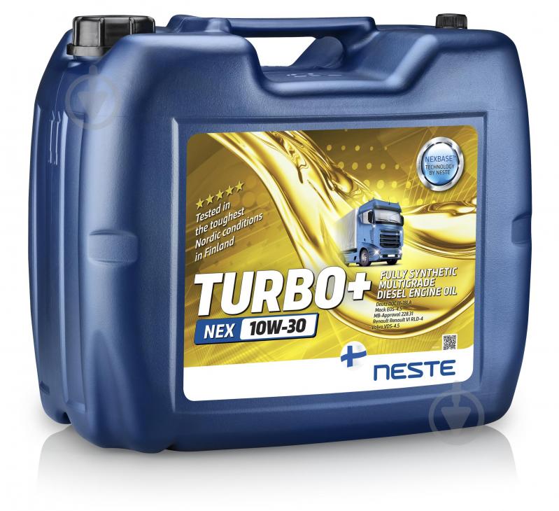 Моторне мастило Neste Oil Turbo+ 10W-30 20 л - фото 1