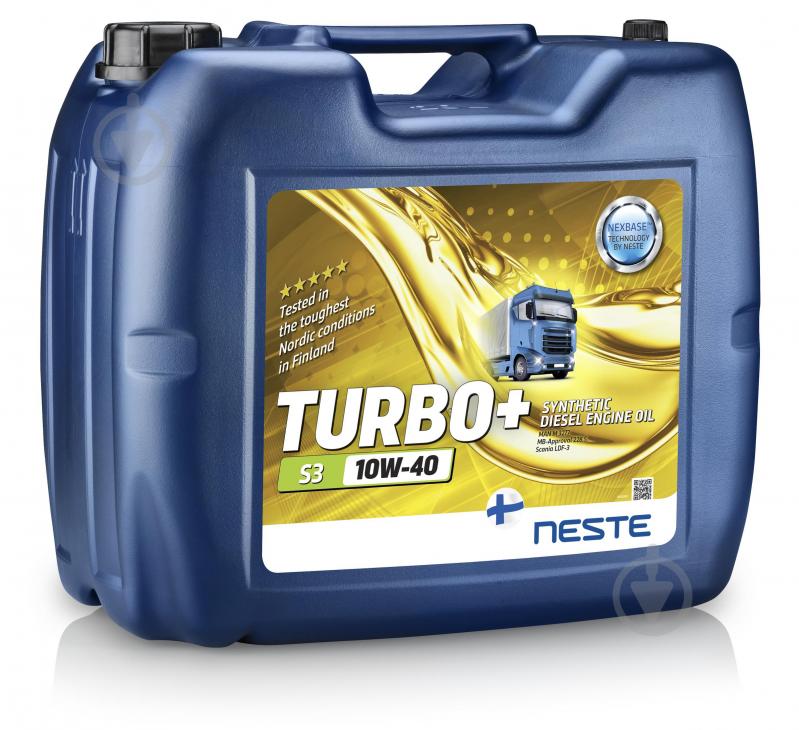 Моторне мастило Neste Oil Turbo+ S3 10W-40 20 л - фото 1