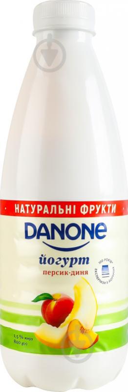 Йогурт Danone Персик-диня 800 г - фото 1