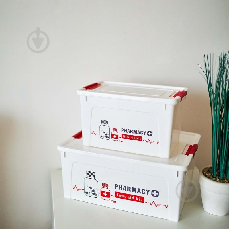 Контейнер для зберігання Алеана 127006 "Smart Box" Аптечка, 3,5 л 140x160x240 мм - фото 2
