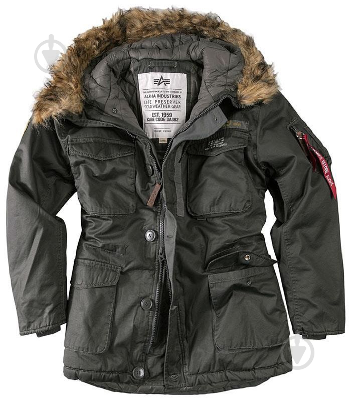 Куртка-парка мужская зимняя Alpha Industries Mountain р.XXXL grey - фото 1