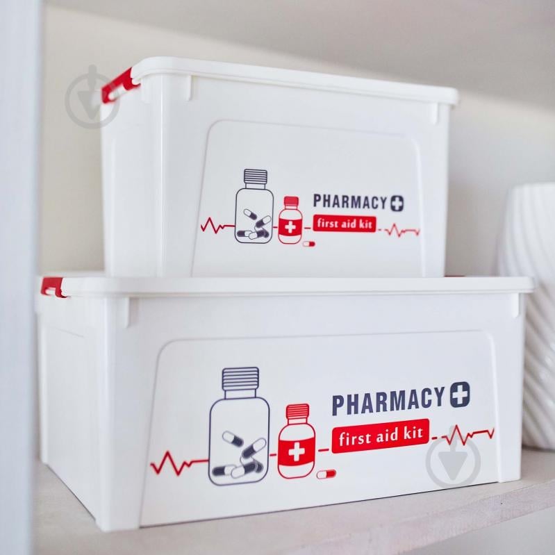Контейнер для зберігання Алеана 127009 "Smart Box" Аптечка 7,9 л 140x240x320 мм - фото 3