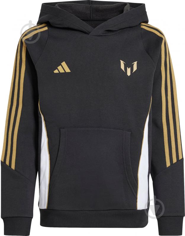 Джемпер Adidas MESSI HOODY Y IZ0576 р.128 черный - фото 1