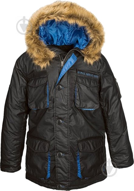 Куртка-парка мужская зимняя Alpha Industries Glacied Parka AL-IND-GP-BL р.S black - фото 1