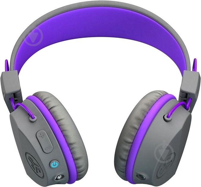 Навушники JLab JBuddies Studio Kids Wireless graphite/violet (IEUHBSTUDIORGRYPRPL4) - фото 2