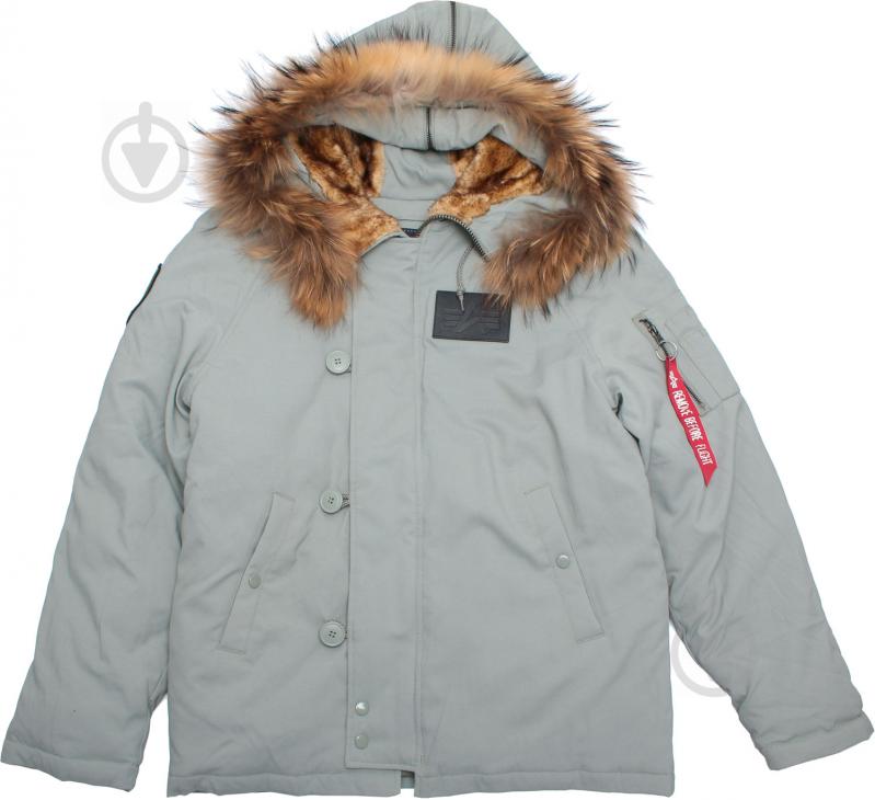 Куртка-парка мужская зимняя Alpha Industries N-2B Elevon AL-IND-N2B-EL-GR р.L grey - фото 6