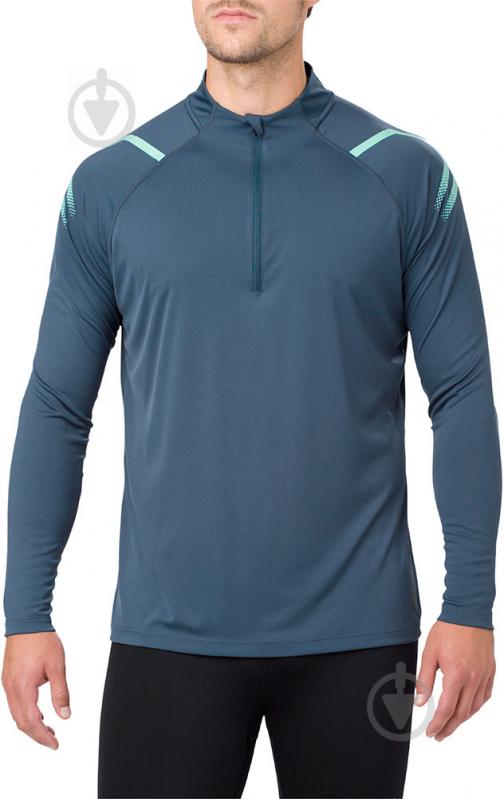 Джемпер Asics ICON LS 1/2 ZIP 154588-0793 р. S темно-синий - фото 3