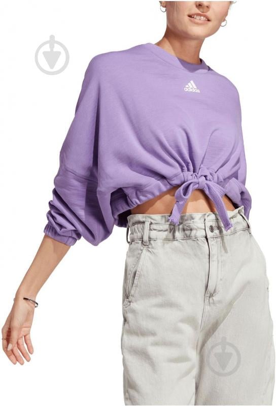 Свитшот Adidas IC6685 р.L фиолетовый - фото 2 Свитшот Adidas IC6685 р.L фиолетовый - фото 2