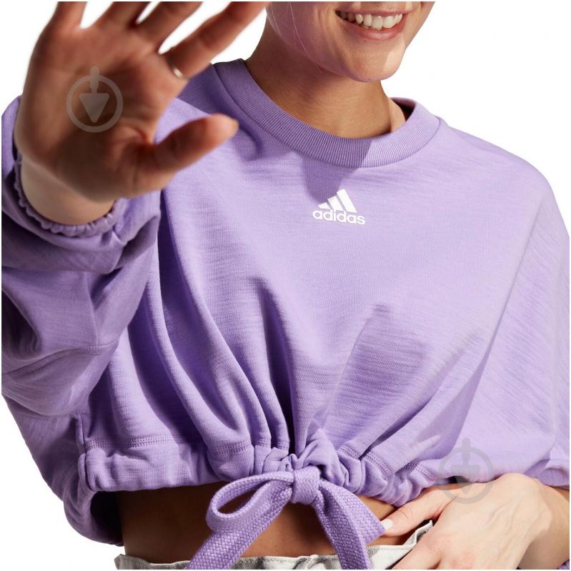 Свитшот Adidas IC6685 р.L фиолетовый - фото 5 Свитшот Adidas IC6685 р.L фиолетовый - фото 5