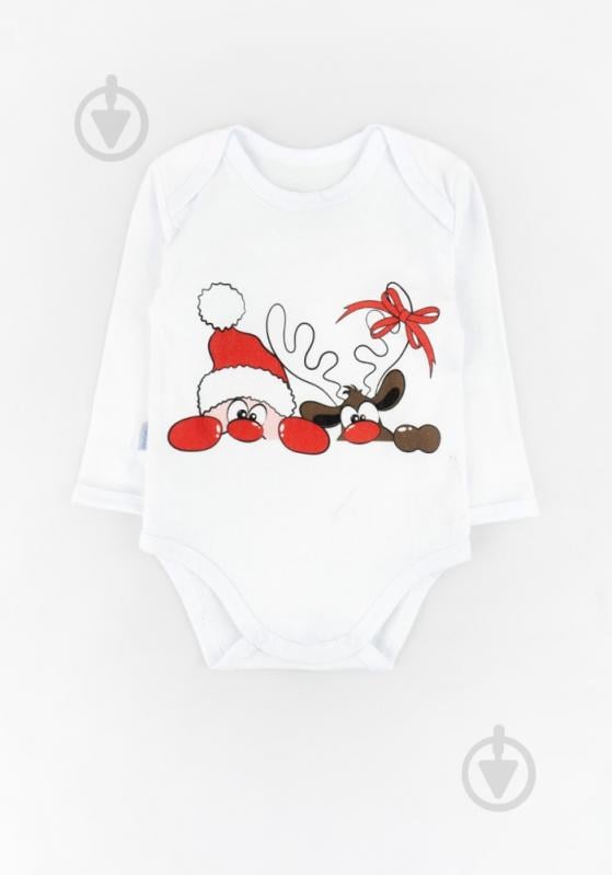 Боді дитяче унісекс Dexter`s Christmas reindeer р.74 білий d104снт-б - фото 1 Боді дитяче унісекс Dexter`s Christmas reindeer р.74 білий d104снт-б - фото 1