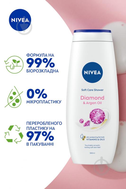 Гель для душа Nivea «Бриллиант и аргановое масло» 500 мл - фото 4