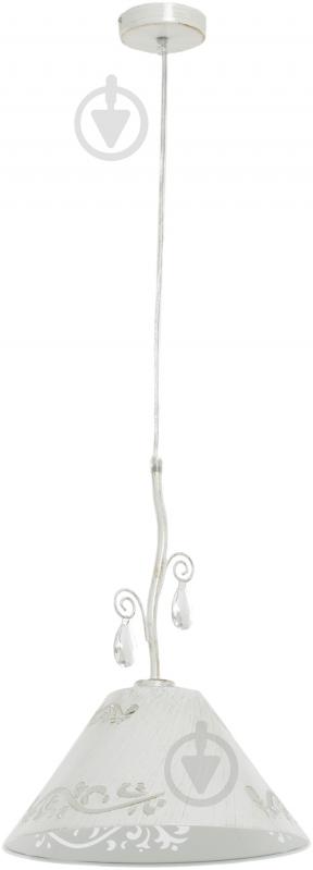 Подвес Crystal Lux 1xE27 белый - фото 1