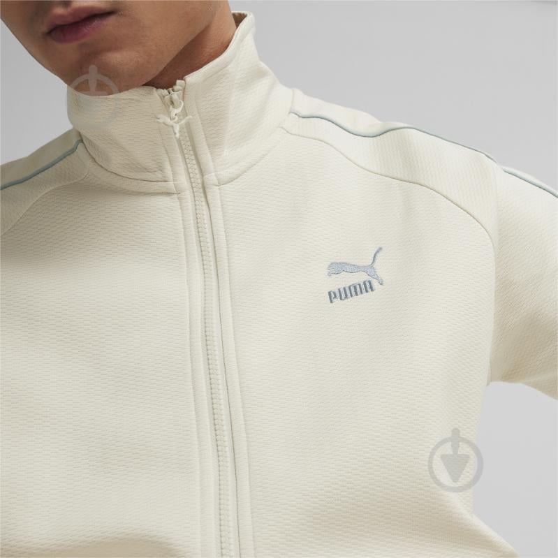 Джемпер Puma T7 TRACK JACKET DK 62432887 р.S бежевый - фото 5