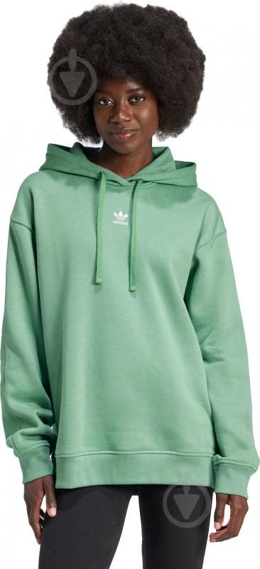 Джемпер Adidas ESS HOODIE IY9620 р.L зеленый - фото 1