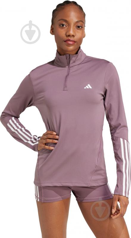 Джемпер Adidas HYGLM 1/4ZIP IX3222 р.L коричневий - фото 1