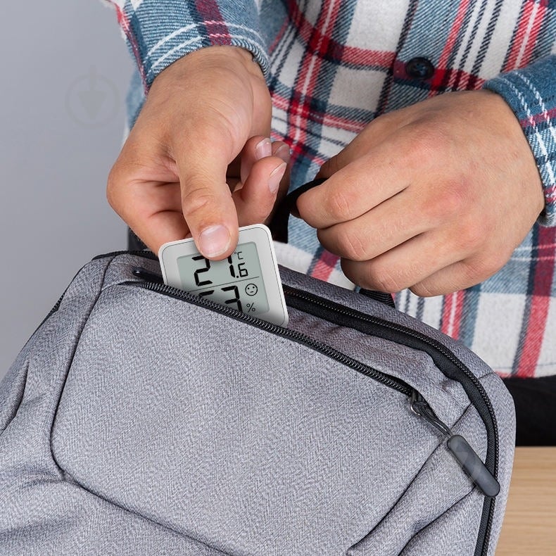 Термогігрометр цифровий YGH6222 білий - фото 4