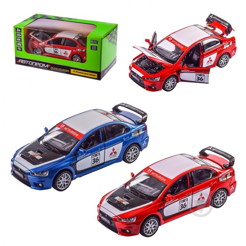 Автомодель Автопром 1:32 Mitsubishi Lancer Evolution в ассортименте 68410 - фото 1 Автомодель Автопром 1:32 Mitsubishi Lancer Evolution в ассортименте 68410 - фото 1