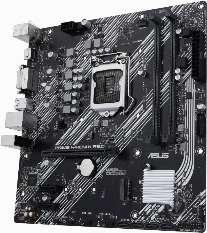 Материнская плата Asus PRIME H410M-K R2.0 (Socket 1200, Intel H470, mini ATX) - фото 3