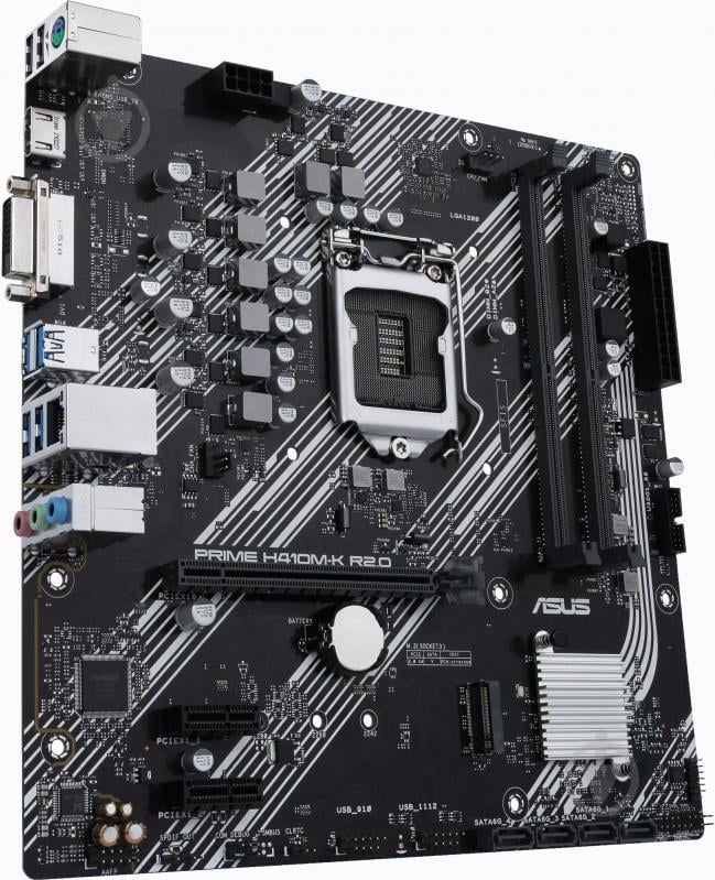 Материнська плата Asus PRIME H410M-K R2.0 (Socket 1200, Intel H470, mini ATX) - фото 2