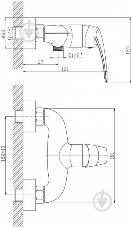 Смеситель для душа Mixxen Грация MXH1002 - фото 2