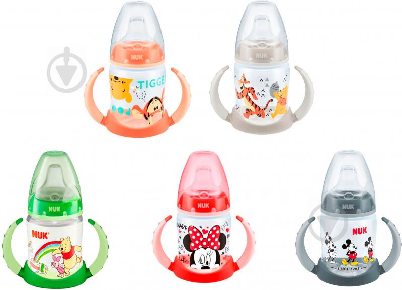 Пляшка дитяча Nuk First Choice Disney з силіконовою соскою 150 мл в асортименті - фото 1