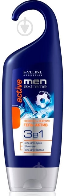 Гель для душа Eveline Мen Extrim 3 в 1 Active 250 мл - фото 1