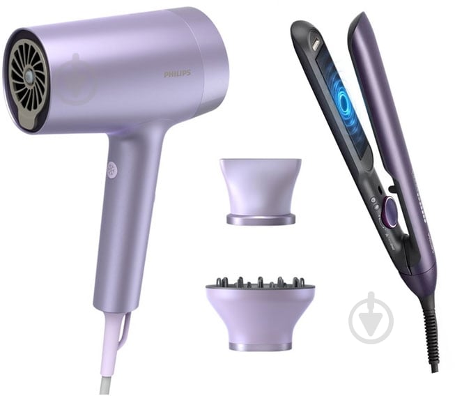 Набір Philips Series 7000 Фен BHD720/10 + Стайлер BHS752/00 - фото 1 Набір Philips Series 7000 Фен BHD720/10 + Стайлер BHS752/00 - фото 1