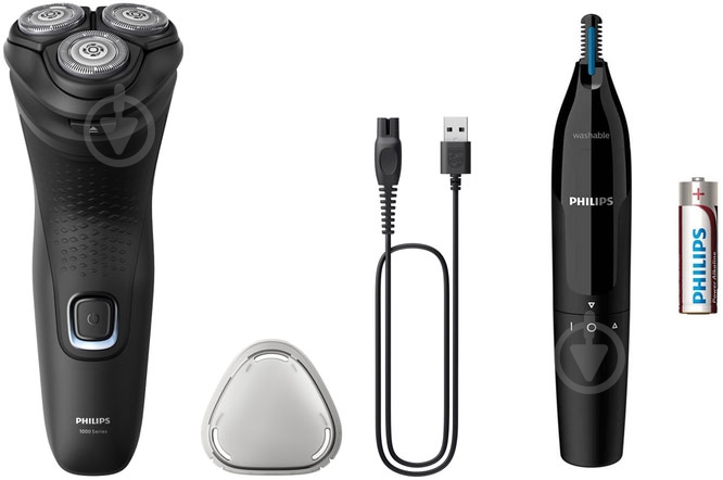 Триммер Philips NT1650/16 + Электробритва S1141/00 - фото 1 Триммер Philips NT1650/16 + Электробритва S1141/00 - фото 1