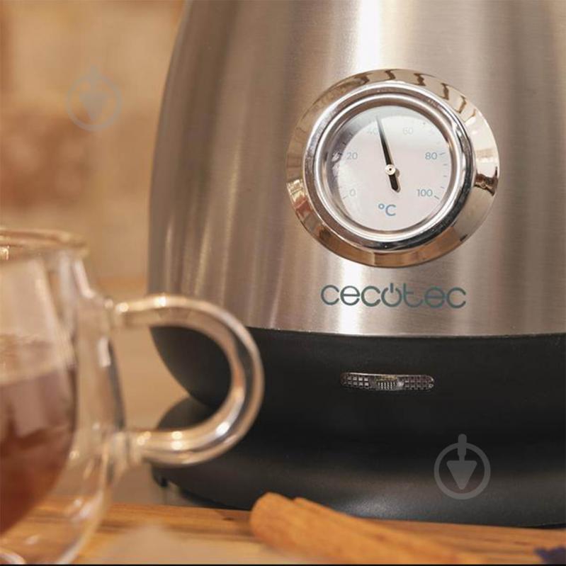 Электрочайник CECOTEC ThermoSense 620 Retro Steel - фото 6