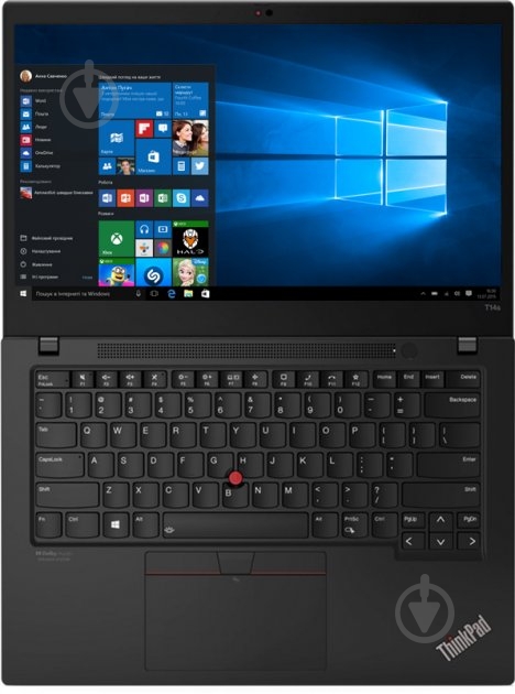Ноутбук Lenovo ThinkPad T14s 14 (20WM00A5RA) black - фото 5