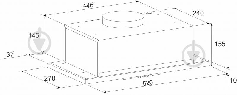 Вытяжка Eleyus Intra 700 52 BG - фото 11