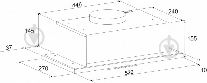 Вытяжка Eleyus Intra 700 52 WH - фото 10