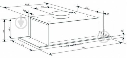 Вытяжка Eleyus Intra 960 52 WH - фото 9