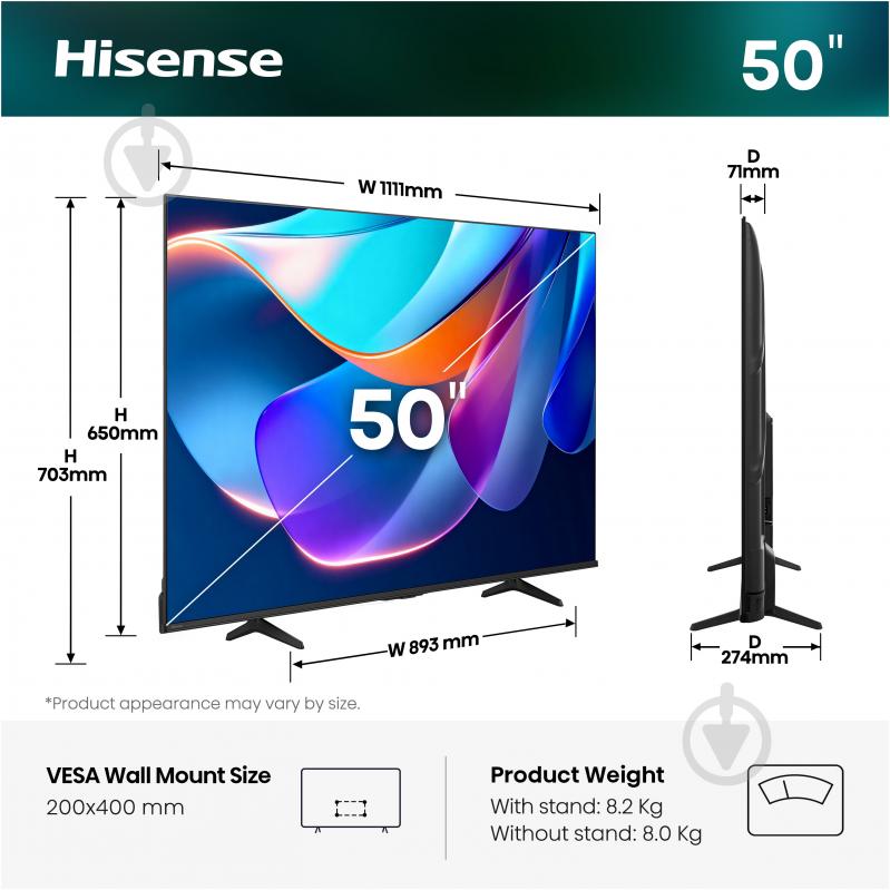 Телевизор Hisense 50A6S - фото 16