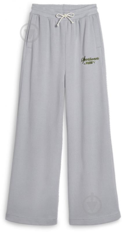 Штани Puma CLASSICS+ RELAXED SWEATPANTS 62427463 р. XS блакитний - фото 1