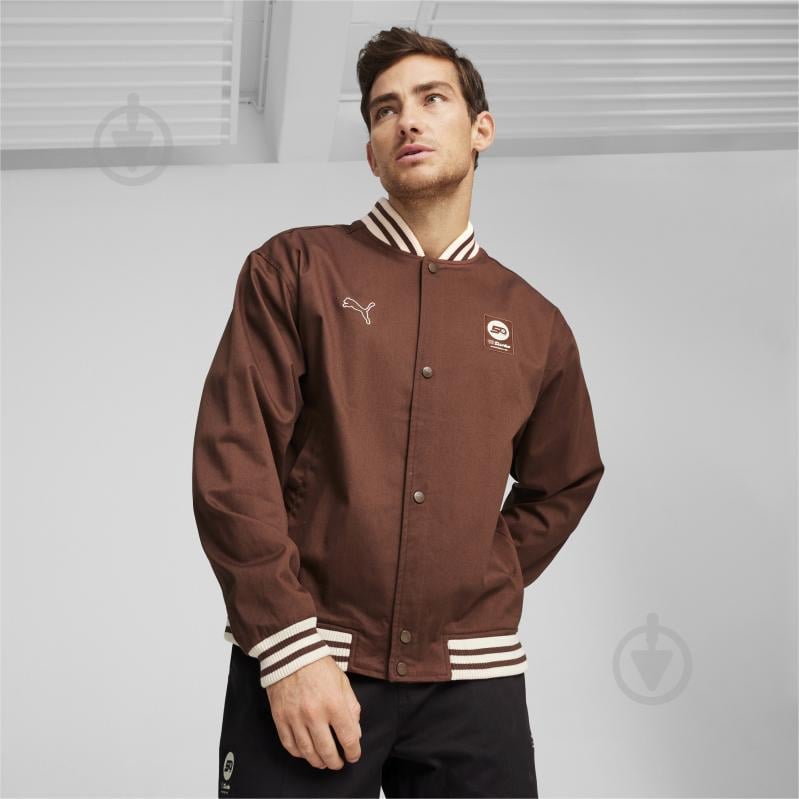 Джемпер Puma PL STATEMENT BOMBER JACKET 62454705 р.M коричневий - фото 3