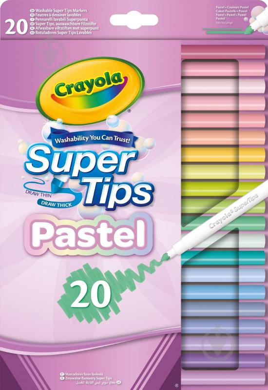 Supertips washable 20 . Crayola