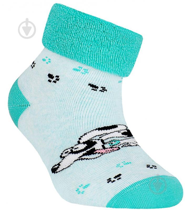 Носки детские для девочек Conte-Kids SOF-TIK 223 р.18 бледно-бирюзовый - фото 2