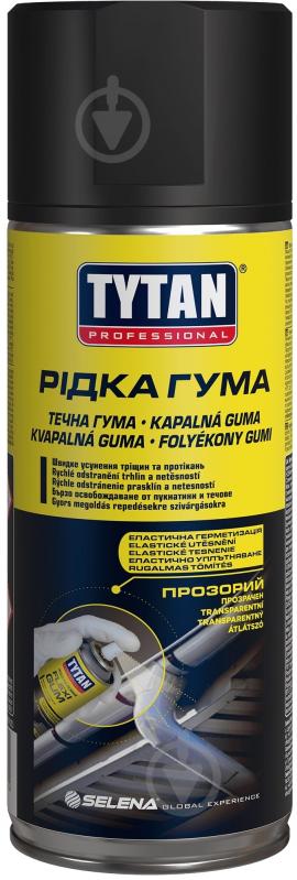 Герметик Tytan Professional Рiдка Гума прозорий 400 мл - фото 1