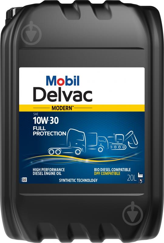 Моторное масло Mobil Delvac Modern Full Protection 10W-30 20 л (157339) - фото 2