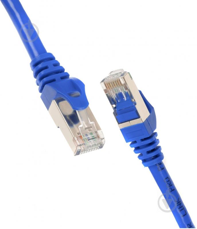 Патч-корд 2E Cat 5e UTP RJ45 26AWG 7/0.16 CCA 2E-PC5ECA-020BL 0,2 м синій - фото 2