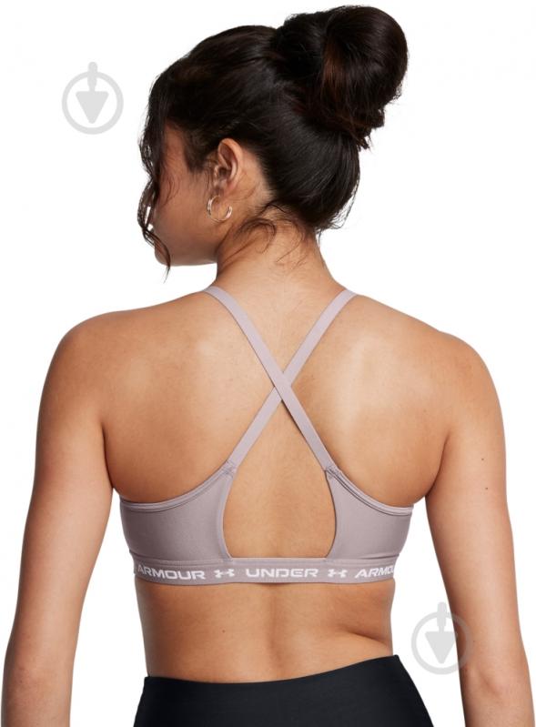 Бра Under Armour UA CROSSBACK LOW BRA 1386424-015 р.M бежевий - фото 8