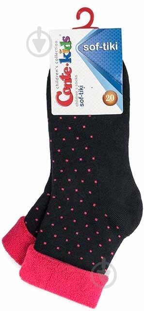 Носки детские для девочек Conte-Kids SOF-TIK 227 р.20 темно-синий-малиновый - фото 1