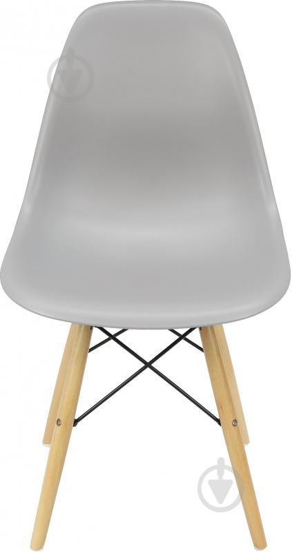 Стул обеденный АС-016W серый бук/серый - фото 1