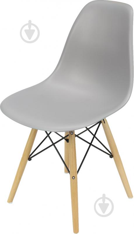 Стул обеденный АС-016W серый бук/серый - фото 2