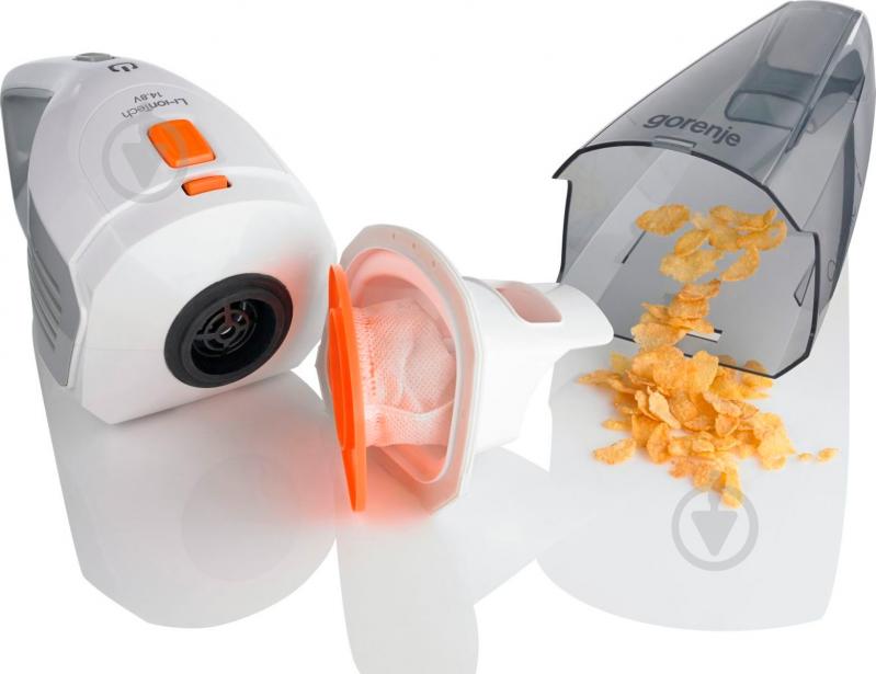 Пылесос аккумуляторный Gorenje MVC 148 FW white - фото 8