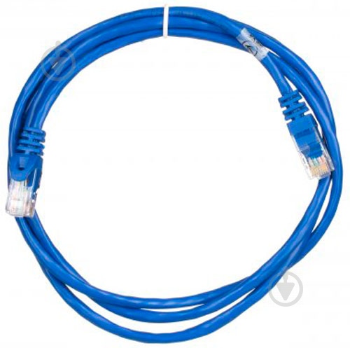 Патч-корд 2E Cat 5e,UTP,RJ45, 26AWG ,7/0.16 CCA, PVC 1 м синий - фото 2