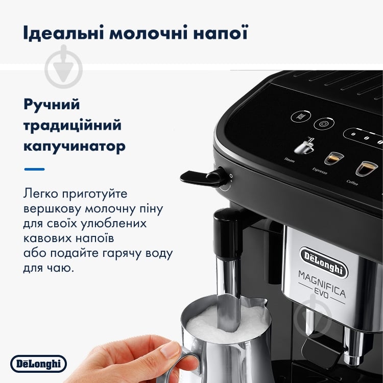 Кофемашина Delonghi ECAM290.21.B Magnifica Evo - фото 6