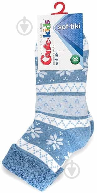 Носки детские для мальчиков Conte-Kids SOF-TIK 230 р.22 голубой - фото 1