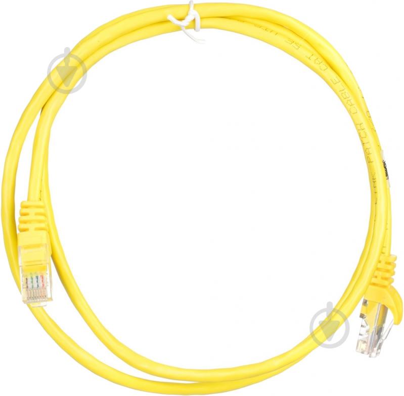 Патч-корд 2E PC5ECA - 120YLW Cat 5e / RJ45 / 26AWG 1,2 м жовтий - фото 2